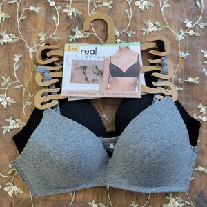 NWOT 2pc Organic Cotton Bra Set